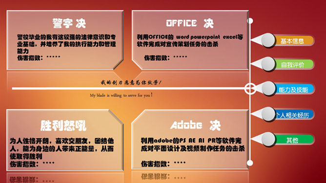 設計師履歷PPT 免費下載