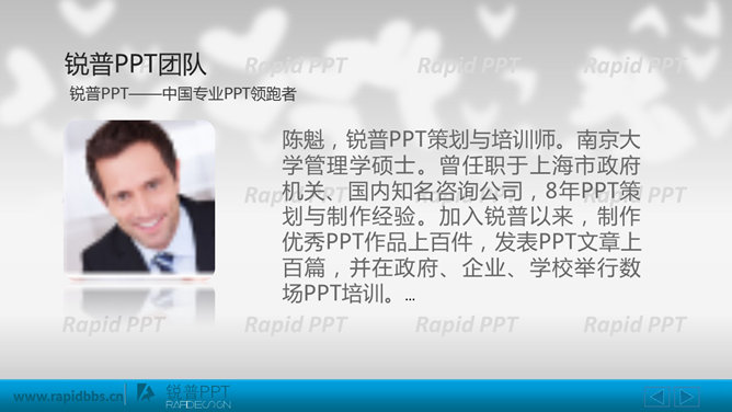 形象介紹PPT 模板下載 | 天天瘋PPT