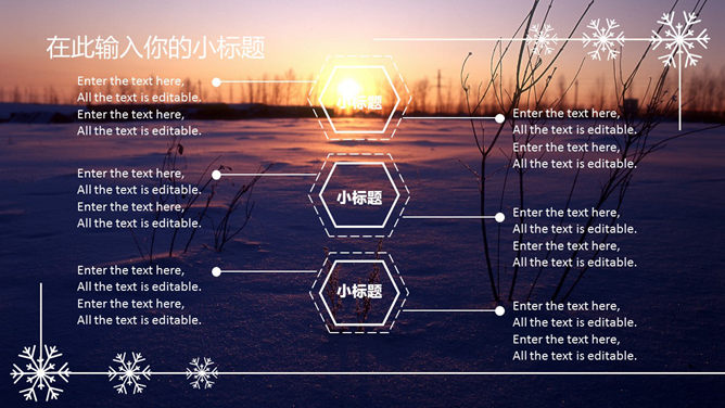 雪花主題PPT 免費下載