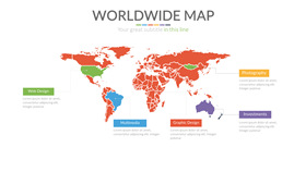 【地图模板】精选20款PPT地图模板下载，世界地图简报快速套用