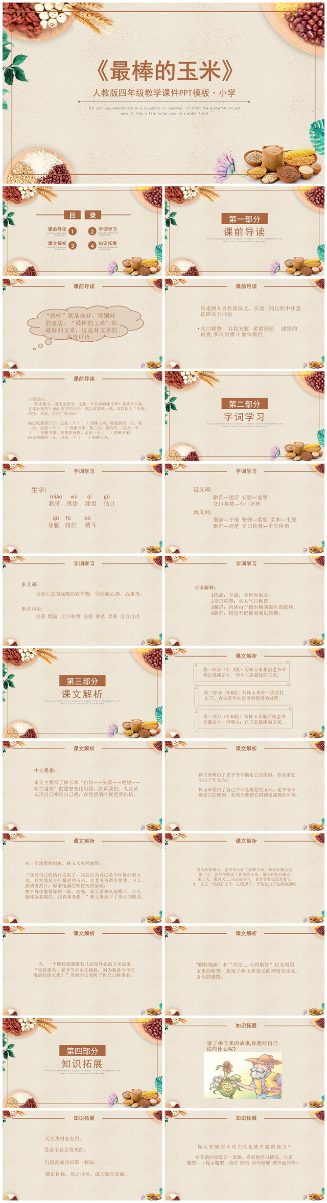 最棒的玉米PPT课件
