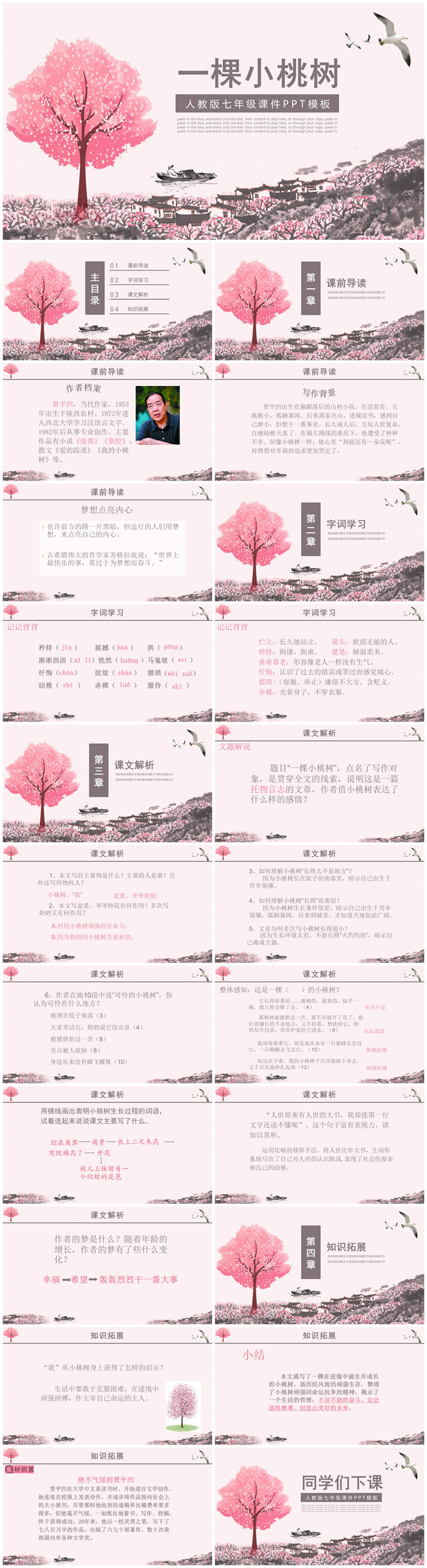 一颗小桃树PPT课件