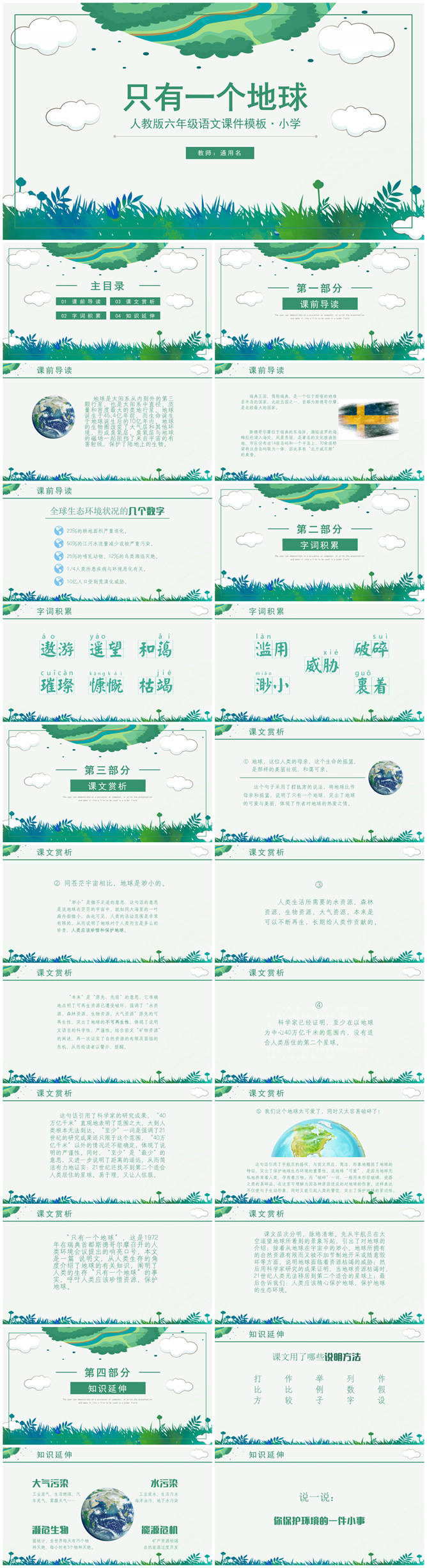 只有一个地球PPT课件3