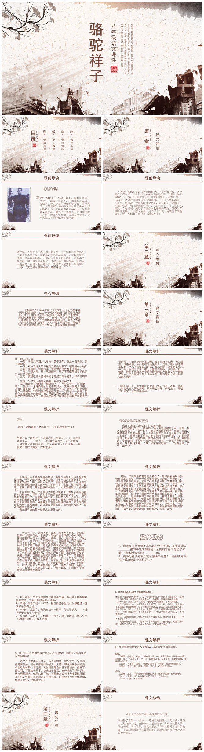 骆驼祥子PPT课件