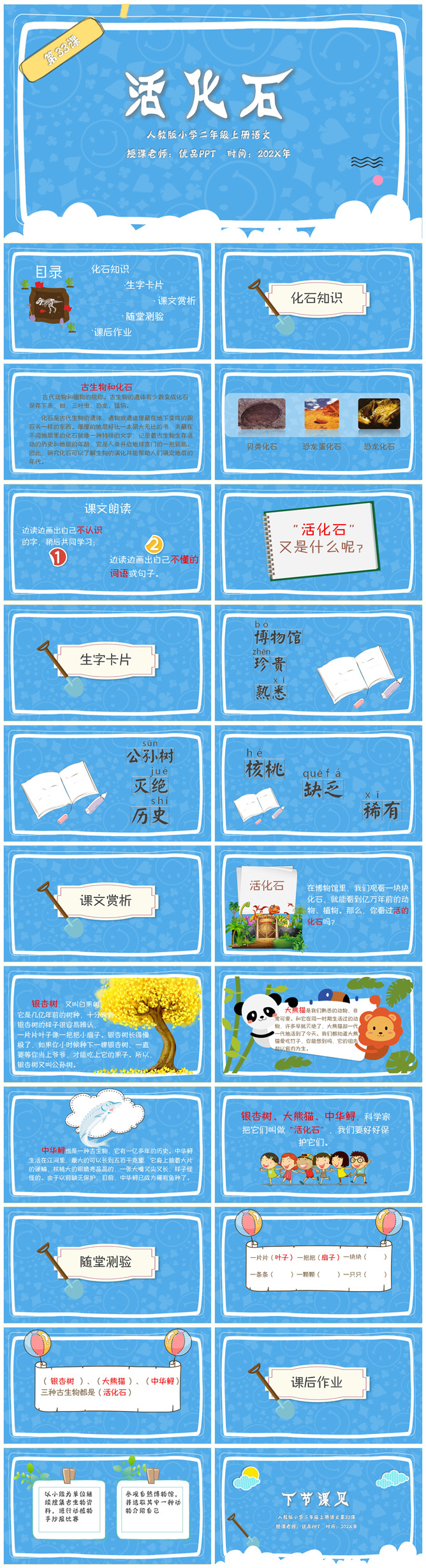 活化石PPT课件13