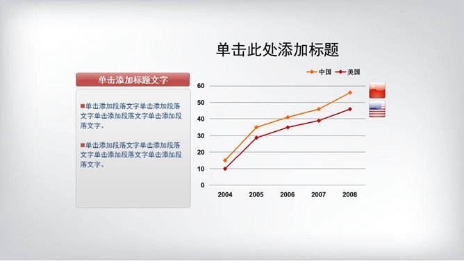 带文本说明框的PPT折线图