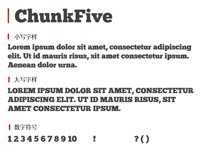 ChunkFive字体
