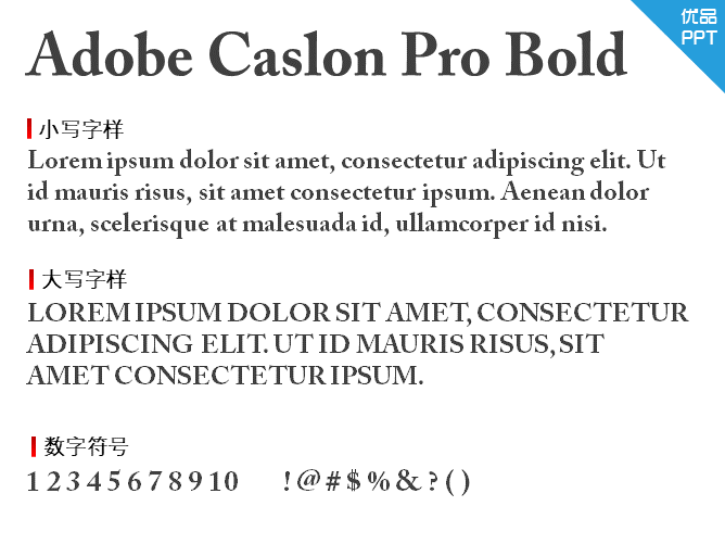 Adobe Caslon Pro Bold