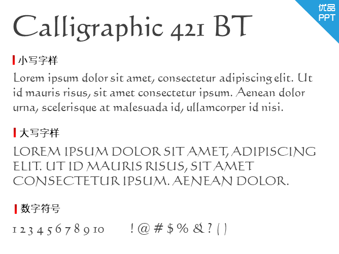 Calligraphic 421 BT