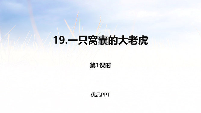一只窝囊的大老虎PPT课件2
