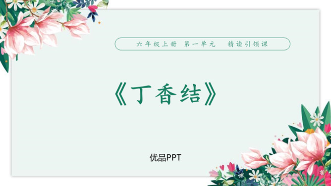 丁香结PPT课件4