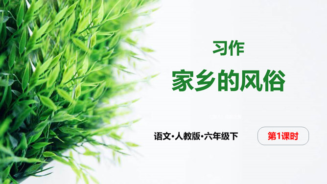 家乡的风俗PPT课件1