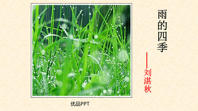 雨的四季PPT课件1