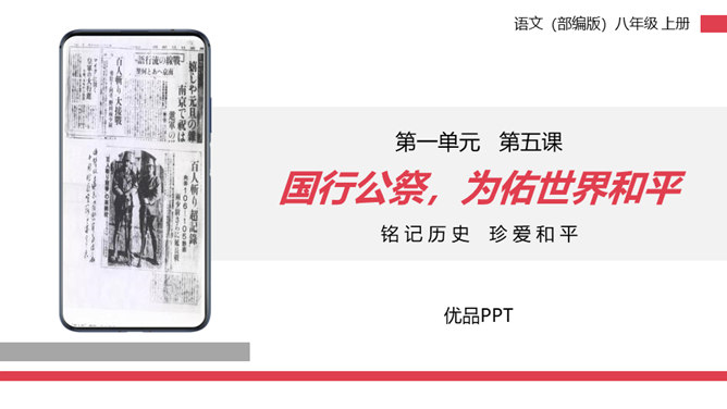 国行公祭为佑世界和平PPT课件4