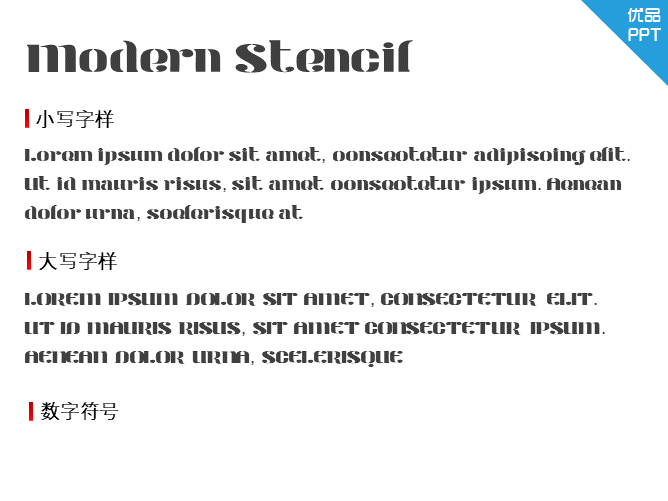 Modern Stencil Personal Use
